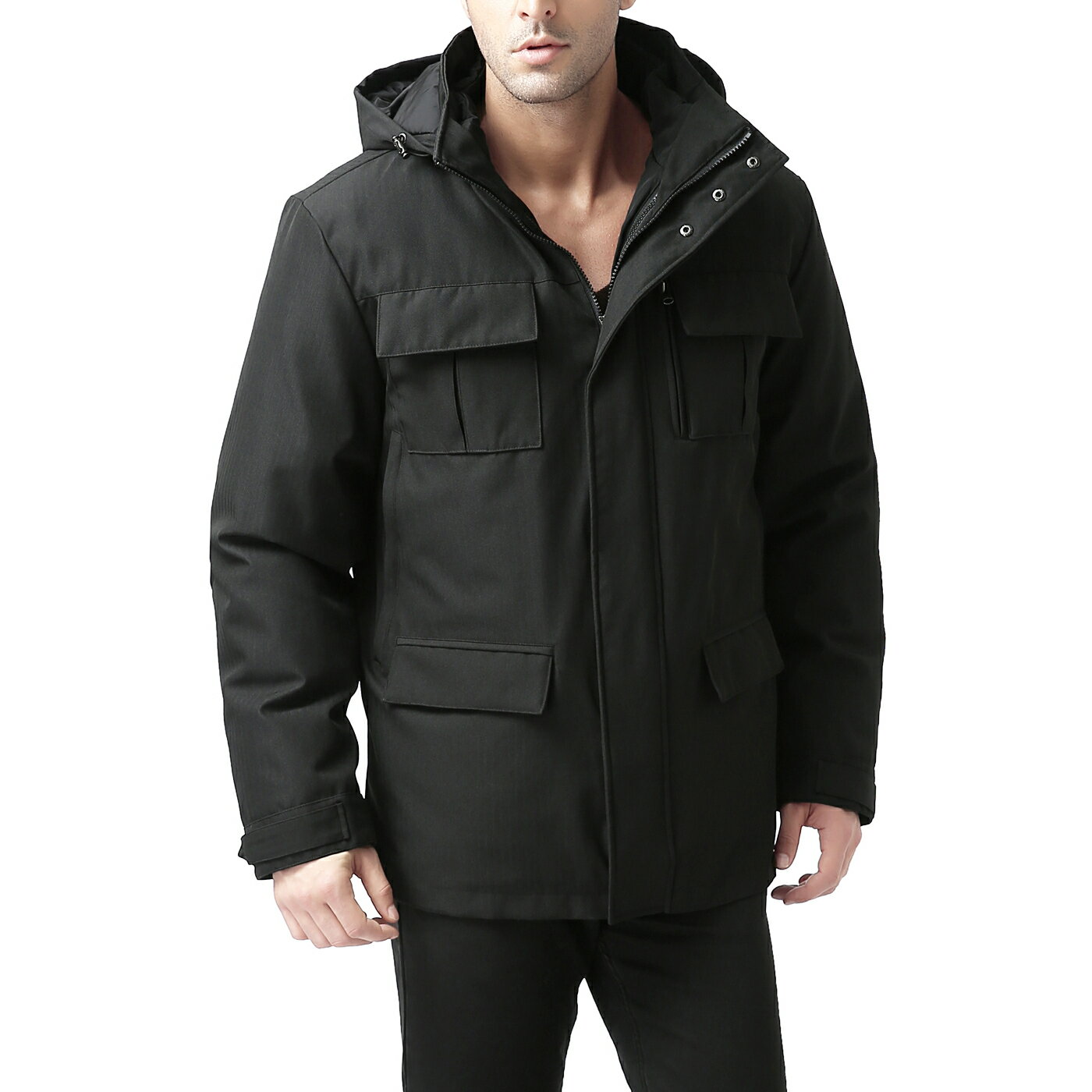 UPC 840935152265 product image for BGSD Men's Peter 3-in-1 Hooded Down Parka Coat | upcitemdb.com