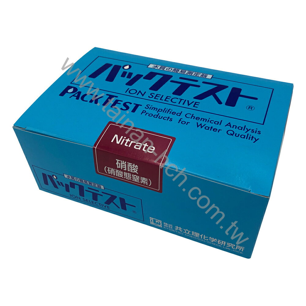 日本共立KYORITSU-離子測試包 硝酸WAK-NO3 1~45mg/L 50回