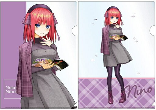 中野二乃(讀書)A4清晰檔案夾二枚SET五等分的新娘?