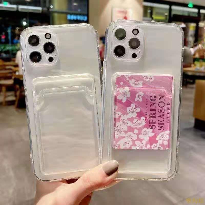 適用於紅米k50ultra手機殼K40k30插卡note11Tpro透明10x note12套Redmi9A背夾卡槽零錢卡片收納note10s k60