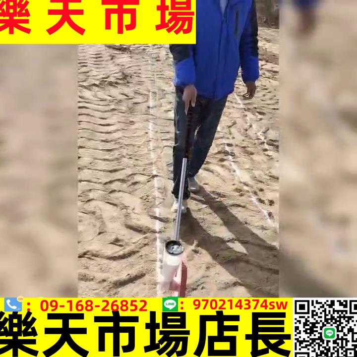 新款大輪劃線車工地施工撒灰器農田石灰放線工具基建道路畫標線器