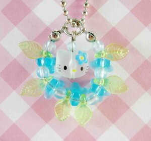 【震撼精品百貨】Hello Kitty 凱蒂貓 KITTY鑰匙圈-葉藍 震撼日式精品百貨