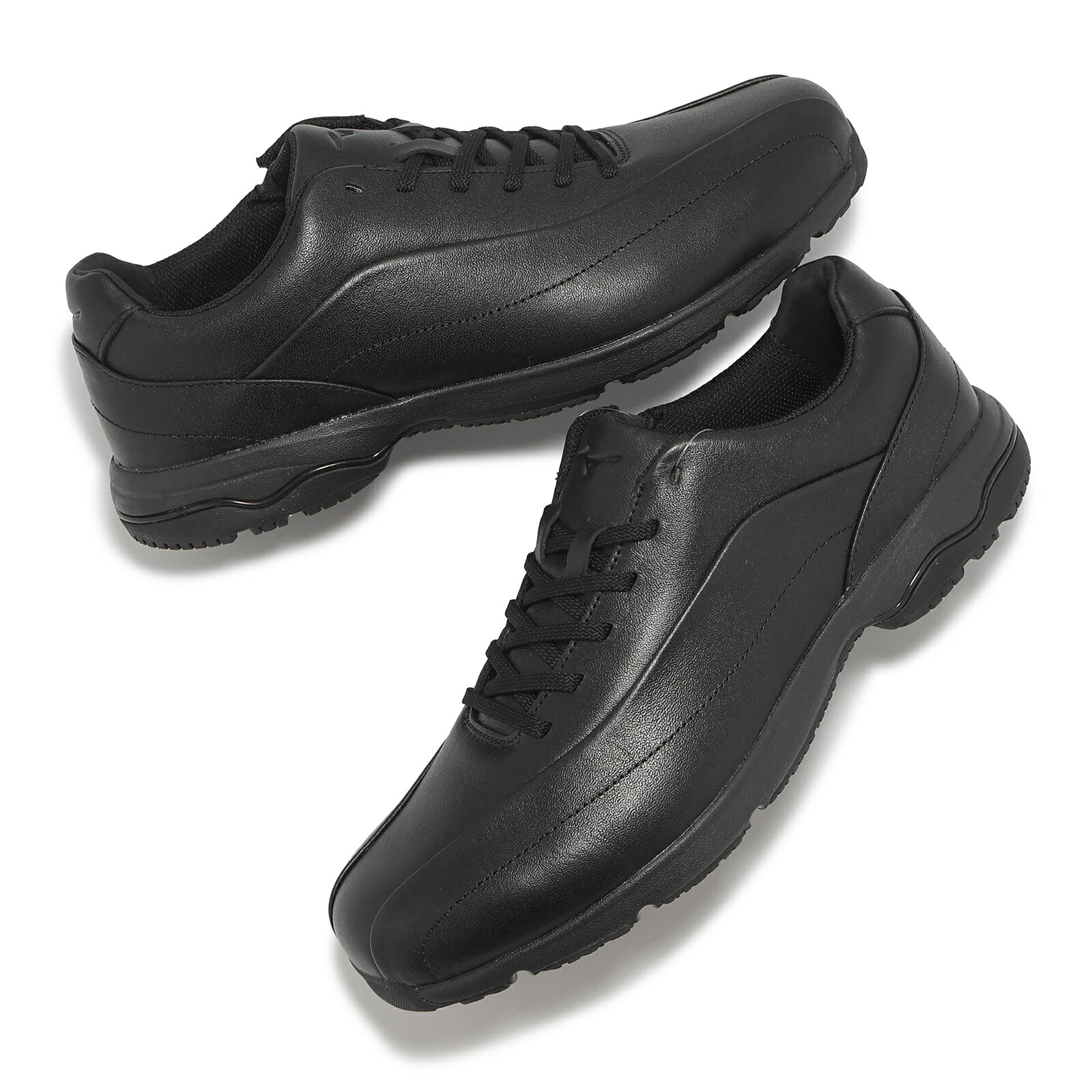 Mizuno 健走鞋 LD40 VII 男鞋 黑 牛皮 緩衝 止滑 休閒鞋 皮鞋 美津濃 B1GC2401-09 5