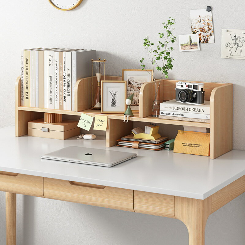 【免運】開發票 書架桌面臥室簡易辦公室桌上置物架小型多層客廳書桌收納架子書櫃
