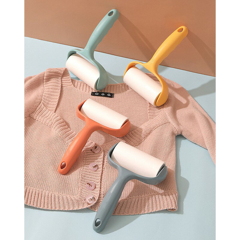 滾筒黏毛器【C017】台灣出貨 居家  可撕式 寵物 黏毛器 滾筒 捲筒 灰塵 除塵 除毛刷 斜撕 可撕 補充紙 2