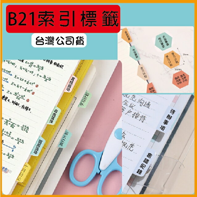 台灣精臣/公司貨/標籤機B21S/B3S/B1原廠標籤貼紙-索引貼系列