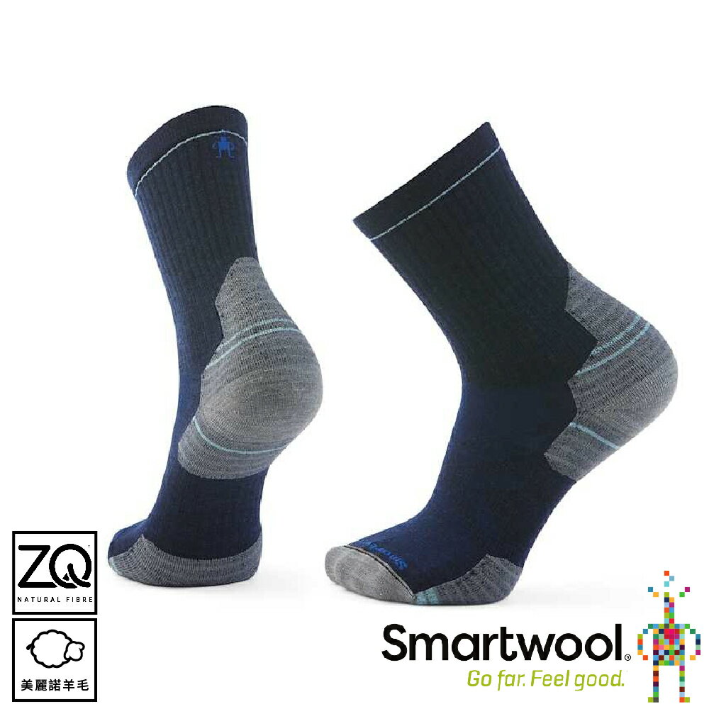 【SmartWool 美國 機能戶外局部輕量減震中筒襪《深海軍藍》】SW002853/運動襪/戶外襪/機能襪