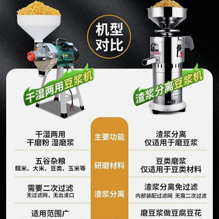 德國進口幹濕兩用石磨漿機家用商用磨漿機豆漿機豆腐機多功能打漿
