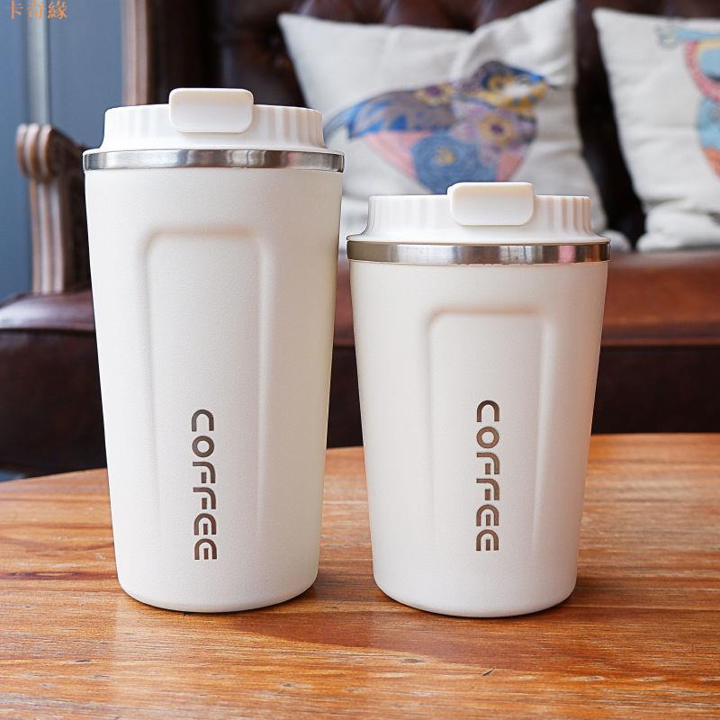 不鏽鋼水壺 歐式韓版簡約咖啡杯ins高顏值精致不銹鋼隨身保溫杯歐式情侶杯子