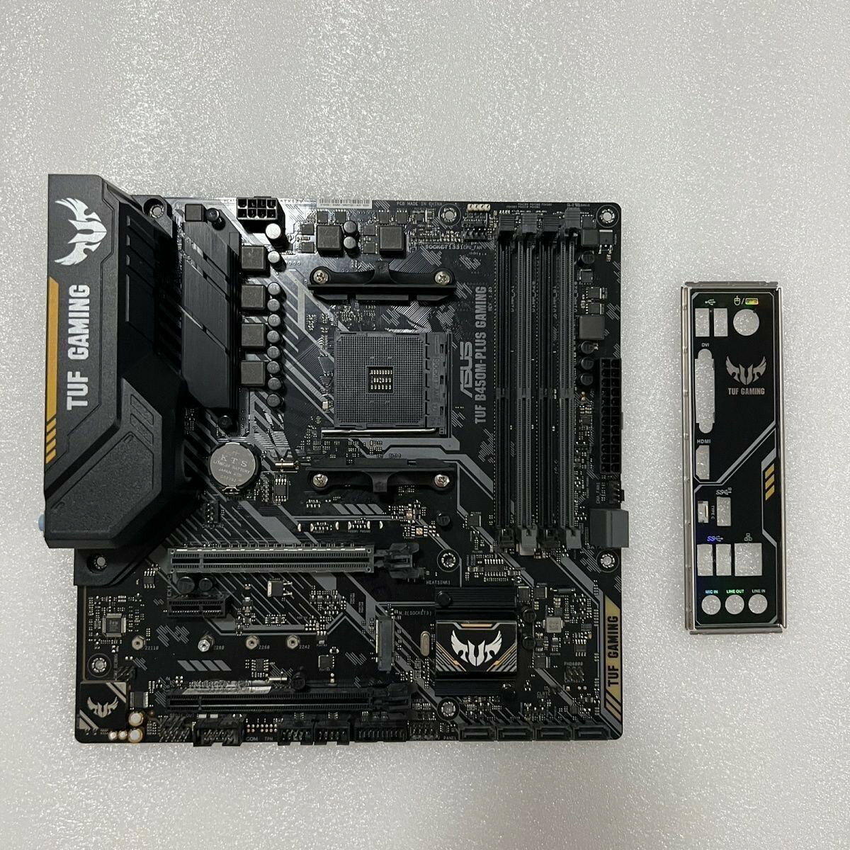 ASUS華碩TUF GAMING B450M PLUS 電競主機板 AM4腳位 強化耐久 支援AMD Ryzen 戰地風雲版 高性價比 遊戲組裝電腦首選