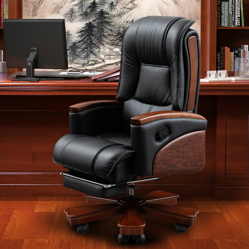 老板椅商務辦公椅舒適久坐書桌椅家用電腦椅子大班椅