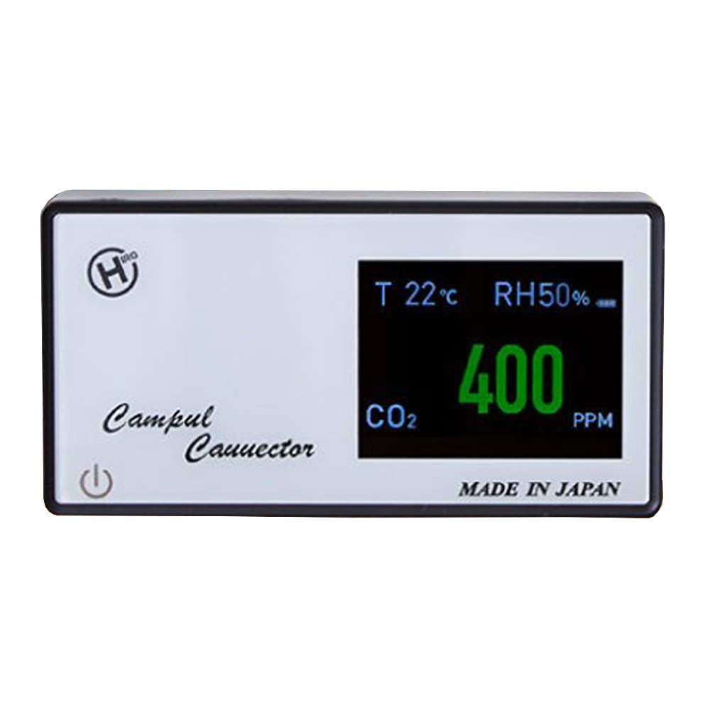 Deco【日本代購】二氧化碳濃度測量器CO2濃度 溫度 濕度 高靈敏度USB電源 日本製