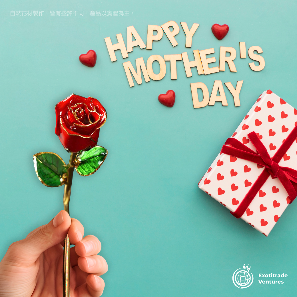 24K金 永恆鍍金珍藏玫瑰_紅色 6