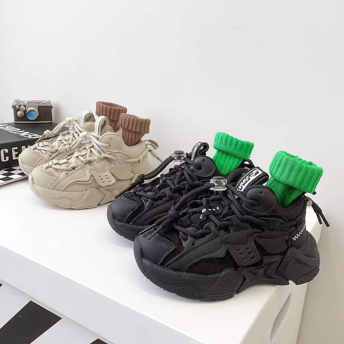 新品兒童新款時髦老爹鞋