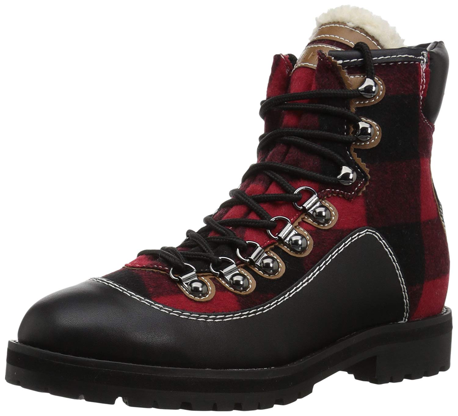 UPC 191514611827 product image for Tommy Hilfiger Women's Tonny Hiking Boot, Red Plaid, Size 7.0 | upcitemdb.com
