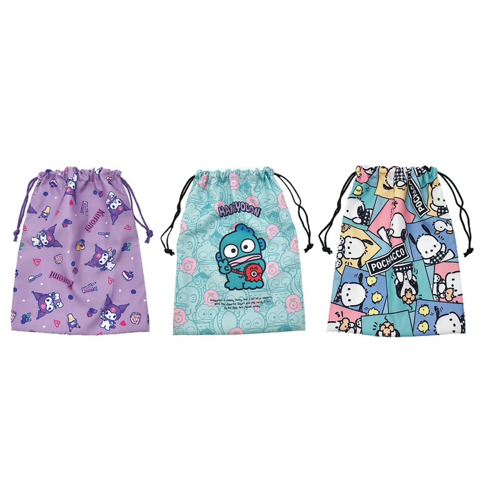 束口收納袋 (酷洛米/人魚漢頓/帕恰狗)【九乘九購物網】