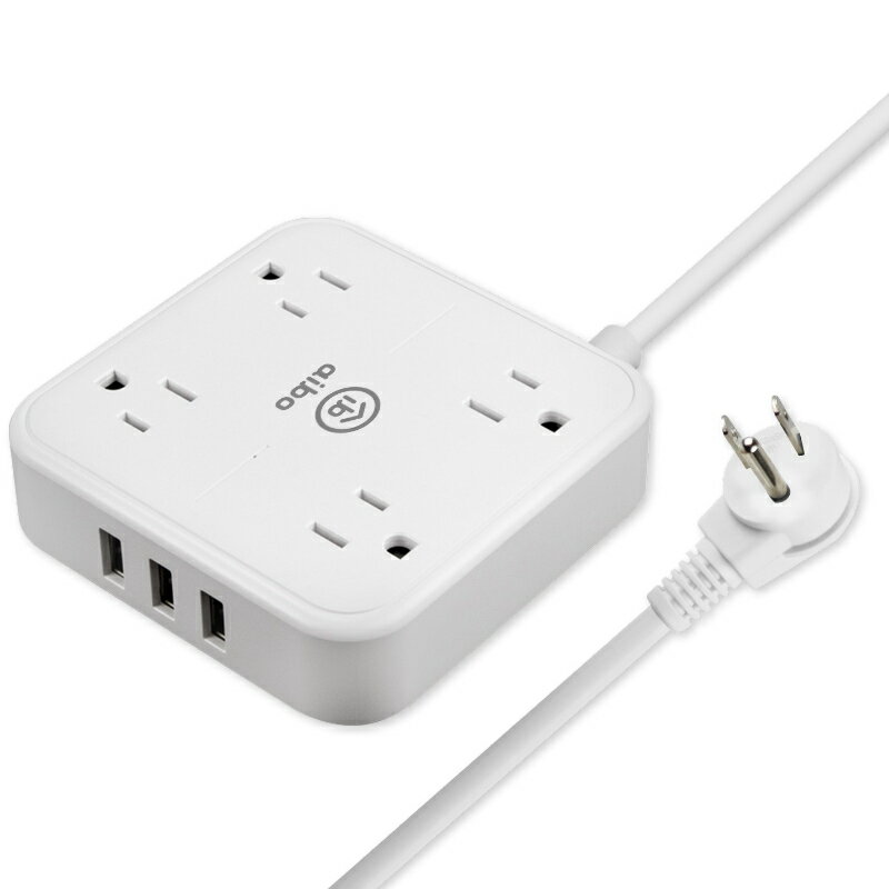 1開4插+3USB延長線 1.8米/6尺 適用 3孔4插 USB延長線