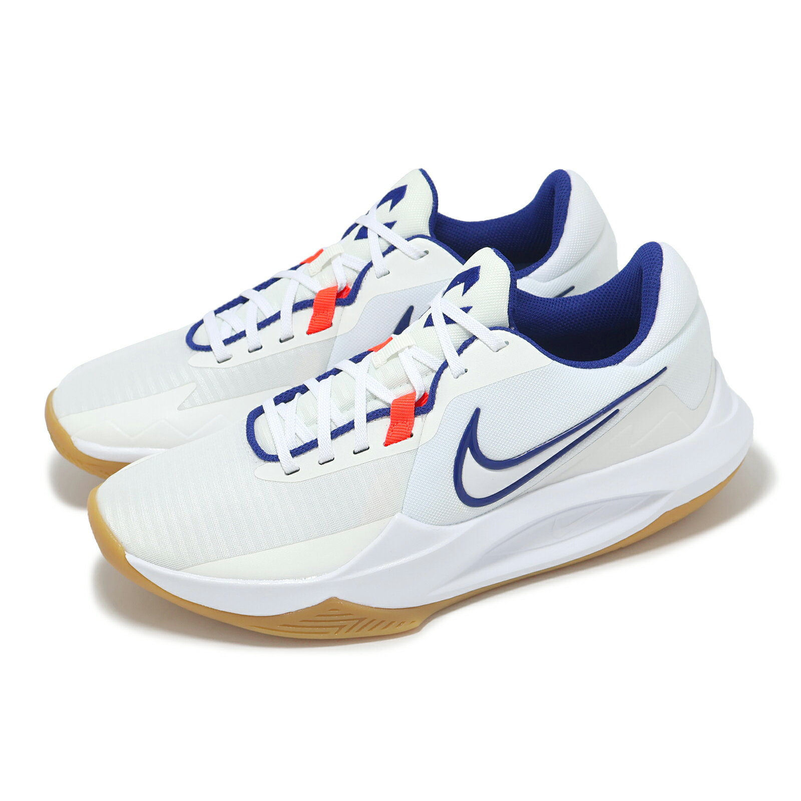 Nike 籃球鞋 Precision VI 男鞋 白 藍 膠底 緩衝 輕量 運動鞋 HV1796-141 7