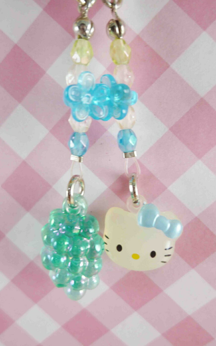 【震撼精品百貨】Hello Kitty 凱蒂貓 KITTY手機提帶-藍葡萄 震撼日式精品百貨