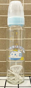 【震撼精品百貨】Shin Kan Sen 新幹線 三麗鷗 新幹線幼童玻璃奶瓶(240ML)-標準口徑#00814 震撼日式精品百貨