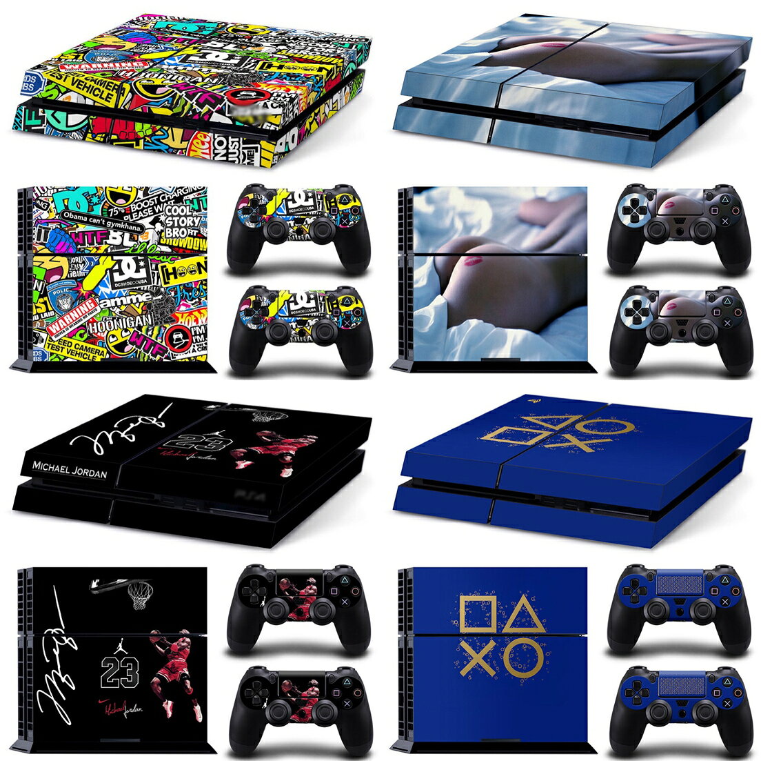 ps4貼膜ps4貼紙索尼ps4機身貼ps4遊戲機貼帶2個手柄貼ps4個性貼