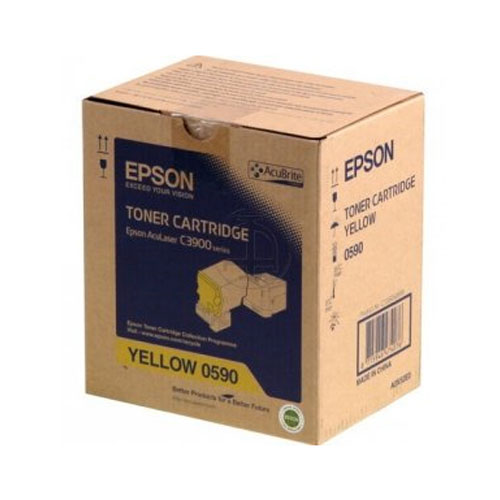 【史代新文具】愛普生EPSON S050590 黃色原廠碳粉匣 3900DN