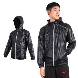 MIZUNO 男路跑風衣外套 (免運 防潑水 立領外套 連帽外套 美津濃【03330727】≡排汗專家≡