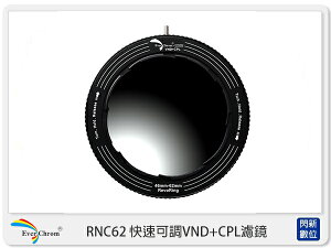 EverChrom REVORING RNC62 快速可調VND+CPL濾鏡 鏡頭適用 46-62mm (公司貨)
