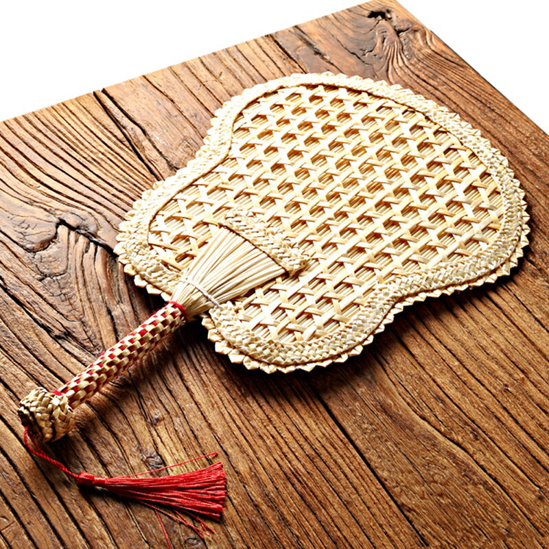 麥秸扇子老式大蒲扇團扇芭蕉扇手工編織扇草編兒童隨身古典中國風