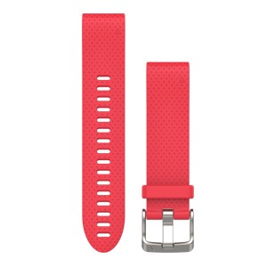 【山姆數位】【附發票 公司貨】Garmin Fenix 5s QUICKFIT 20mm 艷桃紅矽膠錶帶