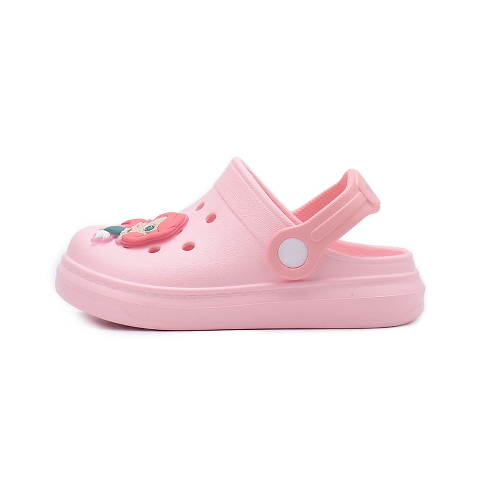 DISNEY 小美人魚Q版飾扣園丁鞋 粉 中小童鞋