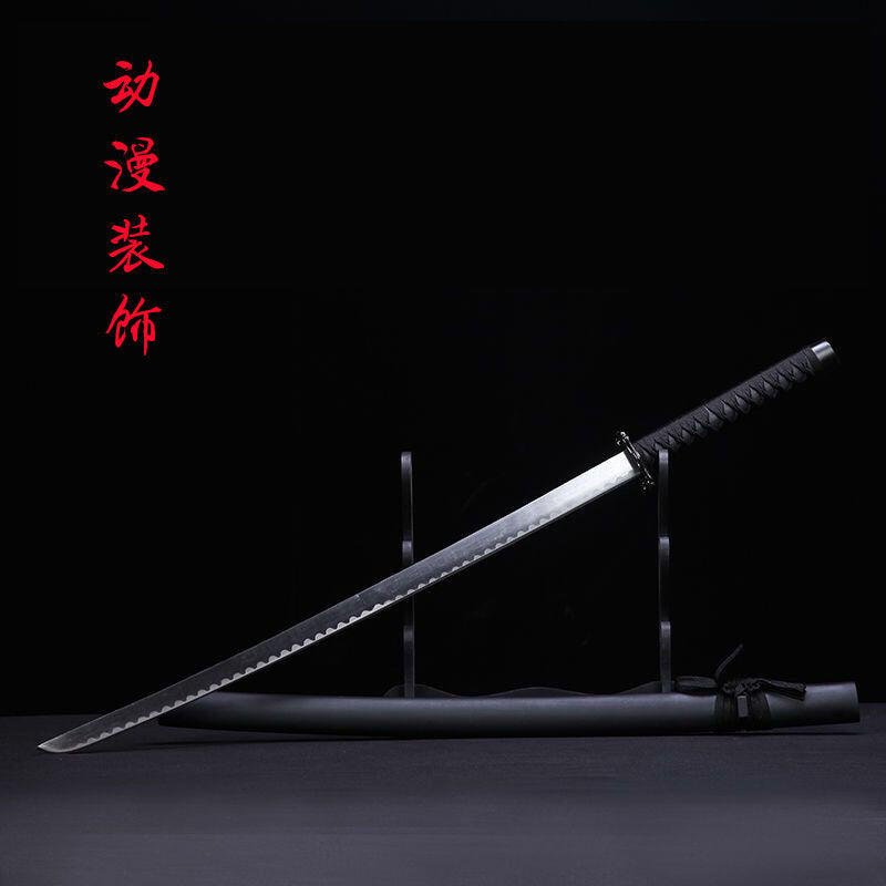 【新品】正品手工一體高碳鋼唐橫刃動漫裝飾武術長刀劍影視道具“未開刃” 3