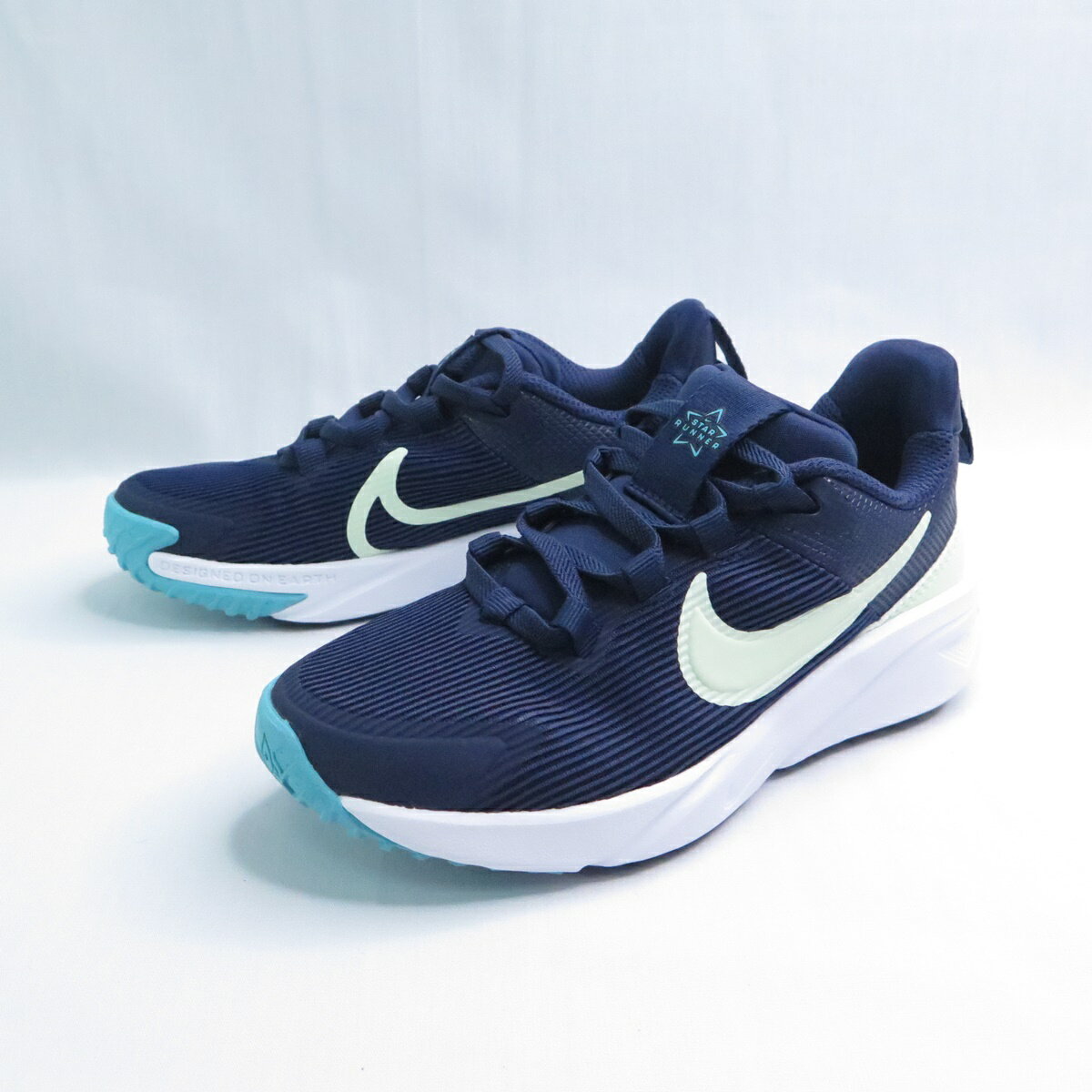 Nike DX7614409 中童鞋 Star Runner 4 NN 免綁鞋帶 深藏青【iSport愛運動】