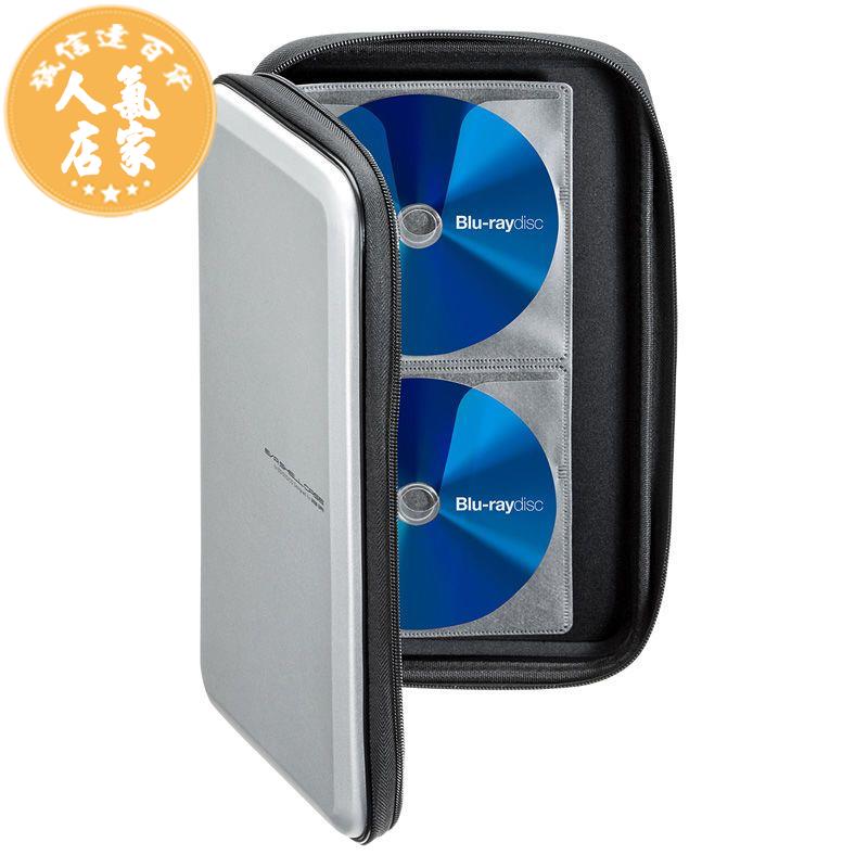 CD/DVD整理櫃 日本SANWA光碟收納盒CD/DVD包藍光盤盒車載大容量蝶包24/56/104片