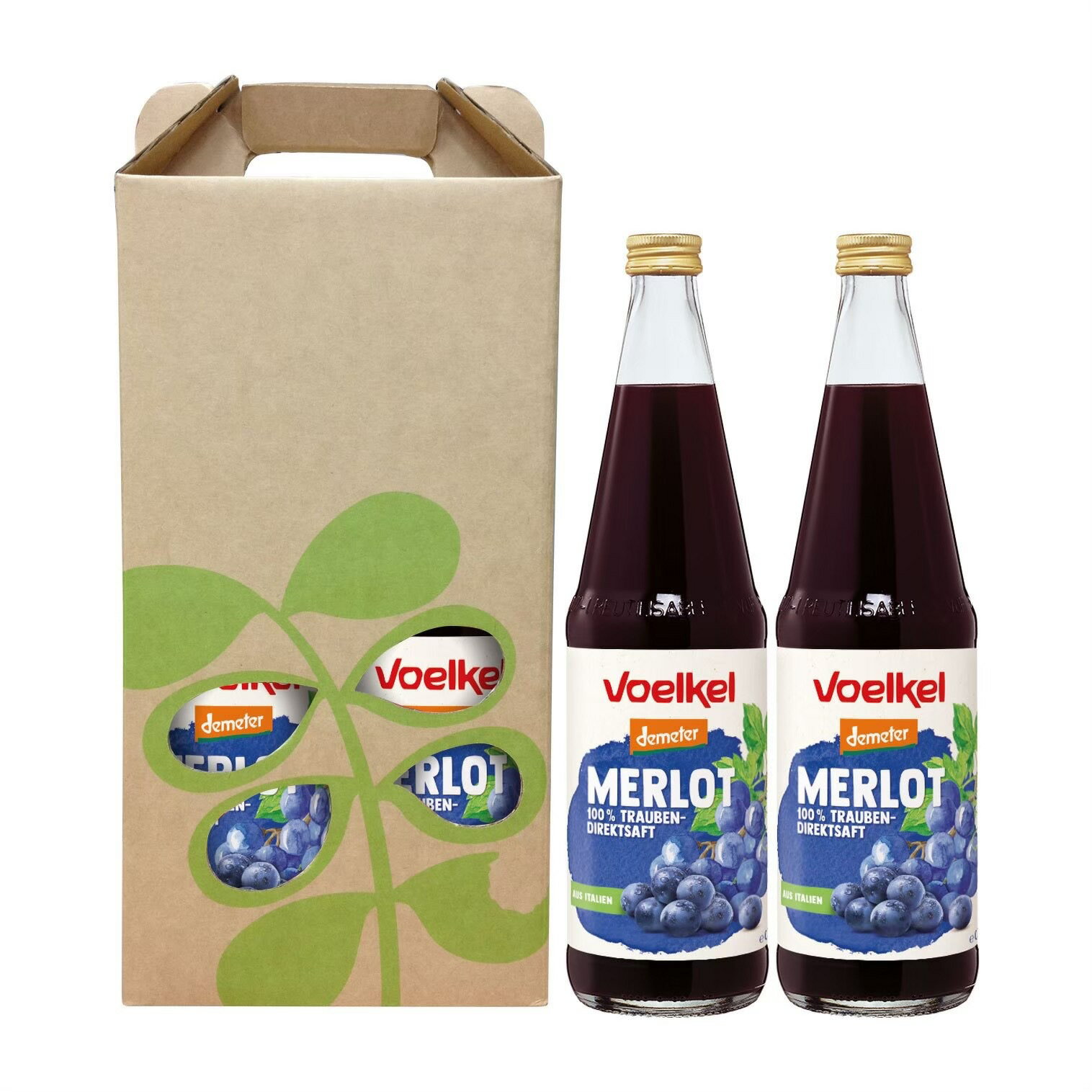 Voelkel 維可 100%  梅洛紅葡萄原汁 700ml*期限2027.1.20*
