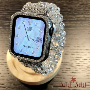 賠售出清 蘋果錶帶活動 台灣現貨 蘋果錶帶 (銀) 超亮鑲鑽保護殼+珠寶奢華造型錶帶