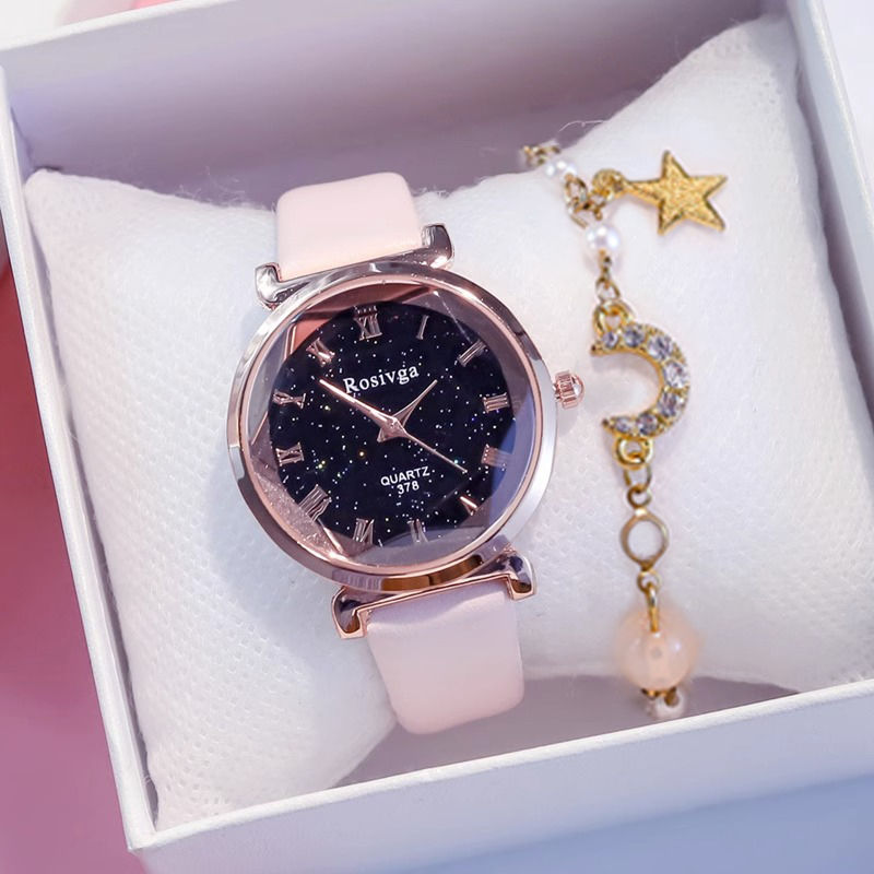 圣誕節送女生手表情人節禮物生日禮物女朋友簡約高檔高顏值禮盒裝 女錶