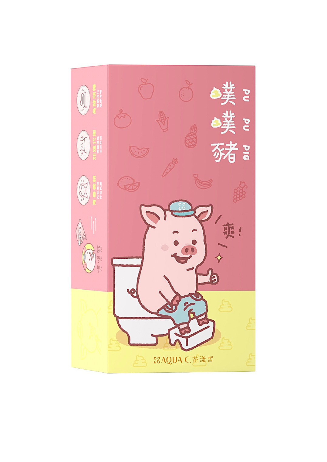 AQUA C.花漾皙 纖淨有酵 噗噗豬軟糖 ( 30包 ) 1