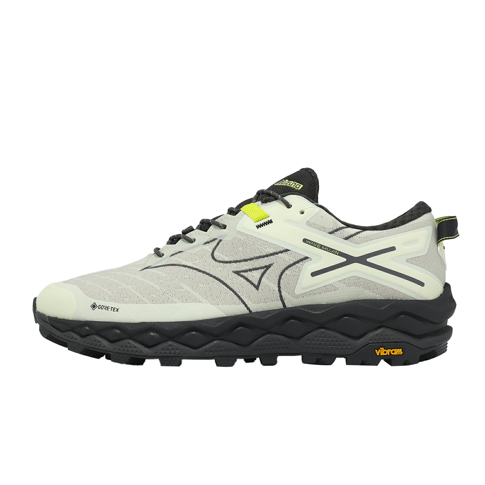 Mizuno 美津濃 休閒鞋 Wave Mujin LS GTX 男鞋 米白 黑 防水 機能 D1GA2501-06