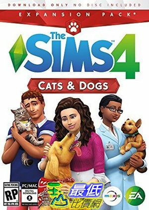 [7美國直購] 2018 amazon 亞馬遜暢銷軟體 The Sims 4 Cats Dogs - PC