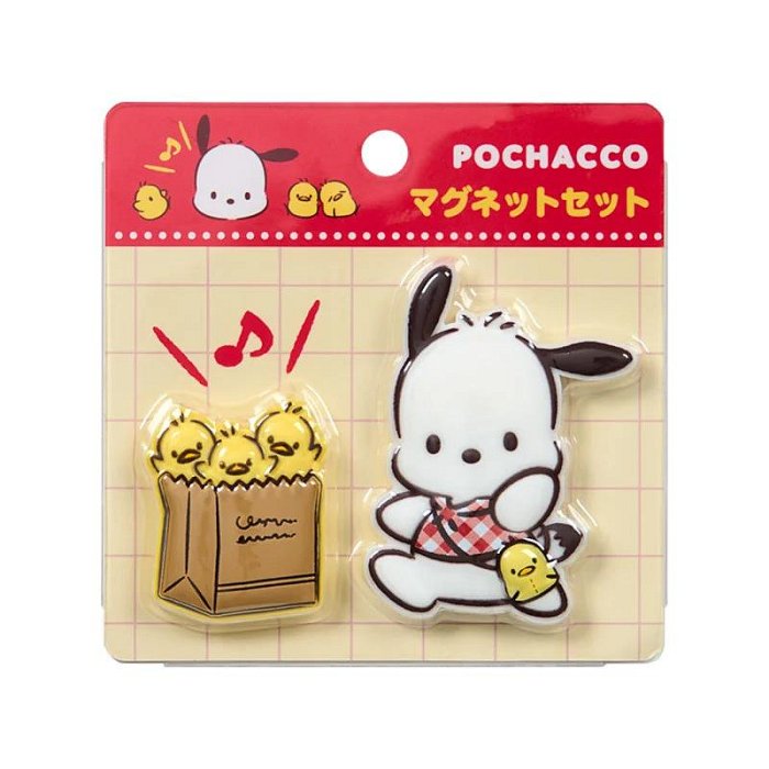 【震撼精品百貨】Pochacco 帕帢狗~日本三麗鷗Sanrio 帕恰狗造型磁鐵組-友誼*72809