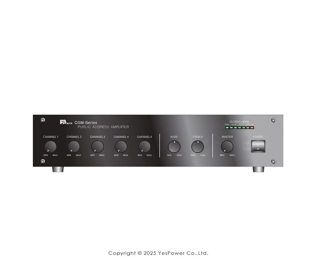 PA-TECH QSM-612EA (120W) 混音功率擴大器