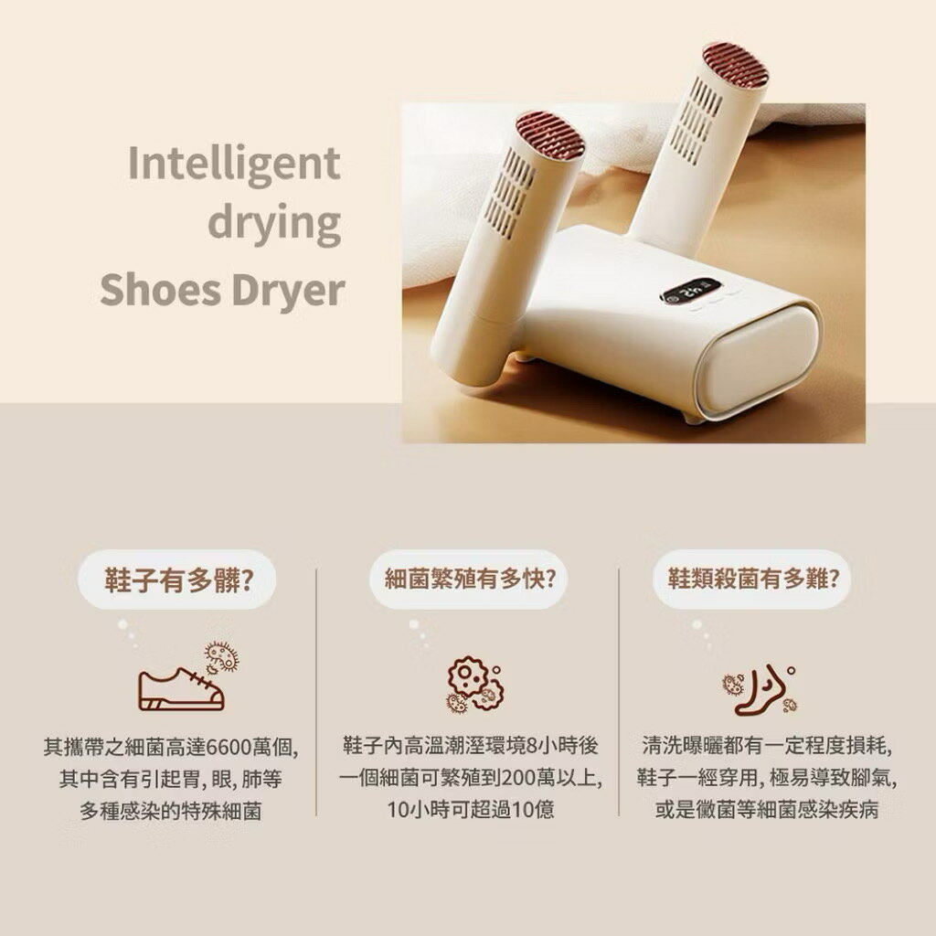 SOTHING 向物 定時殺菌除臭熱風伸縮烘鞋器Pro(烘鞋機 暖襪器 速乾 烘襪子 安全帽 手套 除溼除臭) 1