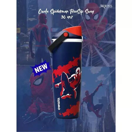 【毒】(代購7天) Owala Spiderman FreeSip 蜘蛛人 漫威 聯名 冷水瓶 水壺 雙飲杯 30oz / 32oz 0