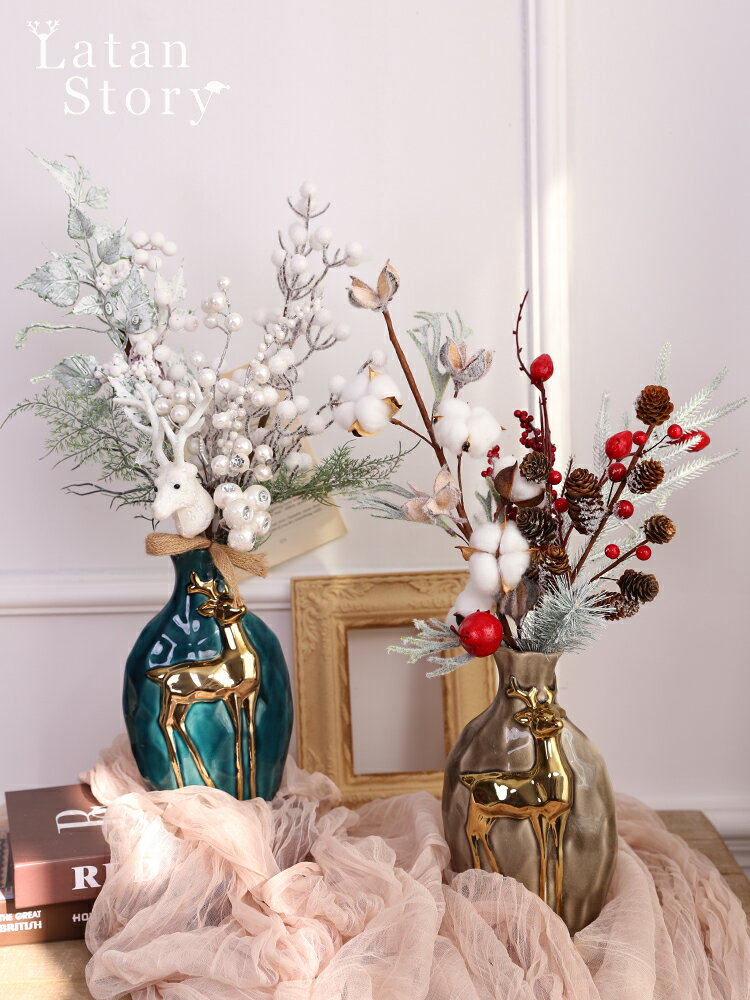 花枝仿真花瓣客廳浪漫表白擺飾亮點花藝生活婚慶擺件裝飾花瓶布置