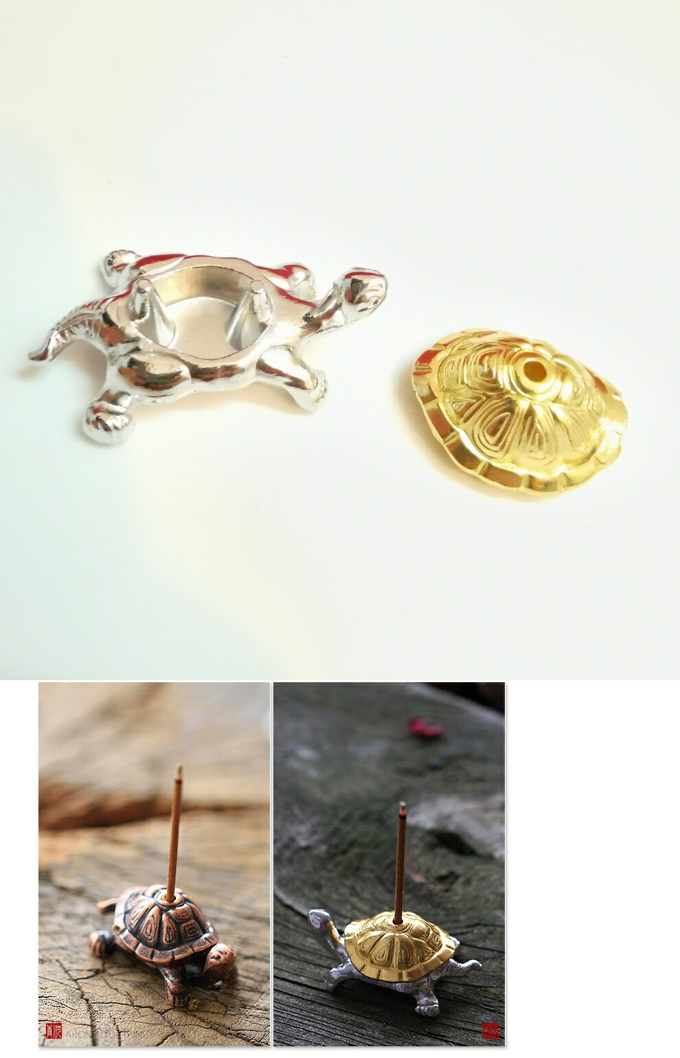 銅合金動物昆蟲香插螞蟻蝸牛茶寵茶玩小巧擺件精品小香爐香座香架 5