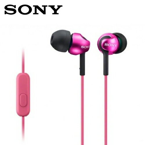 <br/><br/>  SONY EX110AP-PI 耳道式耳機耳麥 桃【三井3C】<br/><br/>