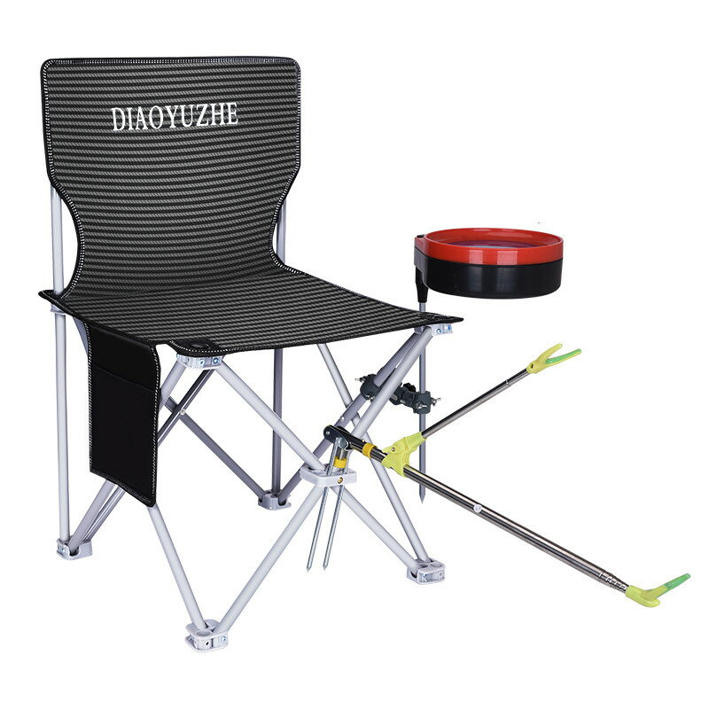 釣椅 釣椅釣魚椅子折疊椅便攜新款多功能台釣椅輕便座椅釣魚凳子套裝 【CM8347】
