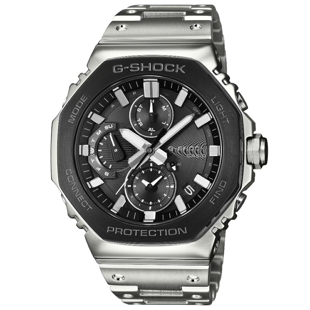 CASIO卡西歐 G-SHOCK  B2100 系列 GMC-B2100BT-1A  八角形全金屬藍牙太陽能腕錶 黑面 46.3mm｜樂天領券現折★全館特惠中★指定刷卡回饋10%