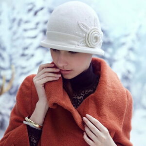 毛帽針織羊毛帽-韓版流行甜美花形女帽子73id26【獨家進口】【米蘭精品】
